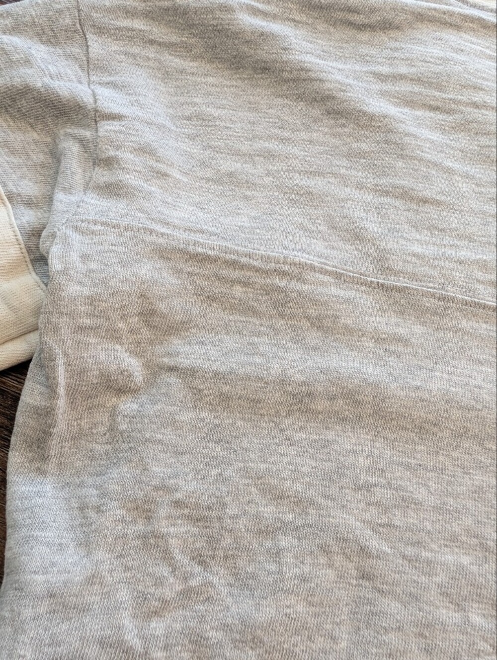 Faherty Sunwashed Crew V Neck Long Sleeve Gray Varsity Organic Cotton Shirt Sz S - Picture 11 of 16